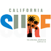 Surf California Palm Sunset