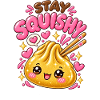 Stay Squishy! – Goldenes Kawaii Dumpling