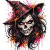 Hexen – Schädelhexe Neon