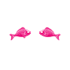 Skull mit Pinkfischen