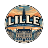 Retro Lille Grand Place Reiseabzeichen