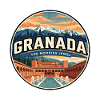 Retro-Granada Alhambra-Palastabzeichen