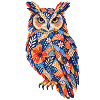 PatchworkEule Farbenpracht
