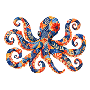 Patchwork-Oktopus Farbenzauber
