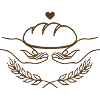 Frisches Brot – Bäcker Symbol mit Ähren