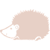 Kuscheliger Igel Silhouette