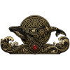 Steampunk-Wal mit Edelsteinen