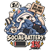 Schlafmodus Social Battery 1%