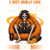 Skeleton Gamer Gaming Halloween