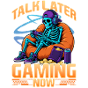 Skeleton Gamer Gaming Halloween