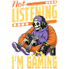 Skeleton Gamer Gaming Halloween