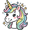Pastellstern-Einhorn