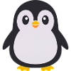 Süßer Pinguin bestickt