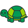 Süße Schildkröte bestickt