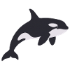 Orca bestickt