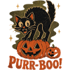 Purrr-BOO Halloween Katze