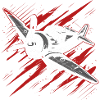 Propellerflugzeug Skizze