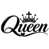 Königin Eleganz Schwarz und Krone