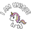 Ich bin einzigartig Einhorn