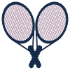 Tennisschläger - Tennis Paar