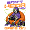 Skeleton Gamer Gaming Halloween