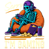 Skeleton Gamer Gaming Halloween