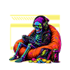 Skeleton Gamer Gaming Halloween