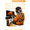 Skeleton Gamer Gaming Halloween