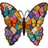 Patchwork Schmetterling Quilt Stil