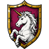 Einhorn Schutzschild Motiv