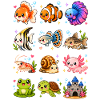 Kawaii Aquarium | Unterwasserwelt Tiere