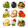Kawaii Oliven | Mediterrane Küche