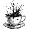Kaffeespritzbecher