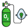 Grüner Sauerstofftank