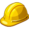 Gelber Schutzhelm
