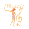 Tänzer mit Violinschlüssel