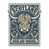 Schottische Highland-Stempelkuh