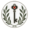 Schlüssel im Lorbeerkranz
