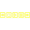 retro CD Player Buttons