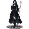 Gothic Hexenkönigin mit Stab