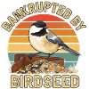 Bankrott durch Vogelfutter-Vogelbeobachtungshumor