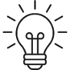Glühbirnen-Ideen-Symbol