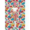 Pop-Art-Bombshell in Neon Bloom
