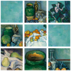 Kunst Malerei von Cezanne Impressionismus