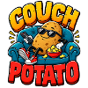 Kuschelige Couch Potato Illustration