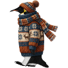 Pinguin im Strickpullover Winter Weihnachten
