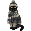 Katze im Strickpullover Winter Weihnachten
