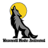 Werwolf-Mond-Heul-Grafik