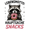 Lebensmotto Snacks Waschbär