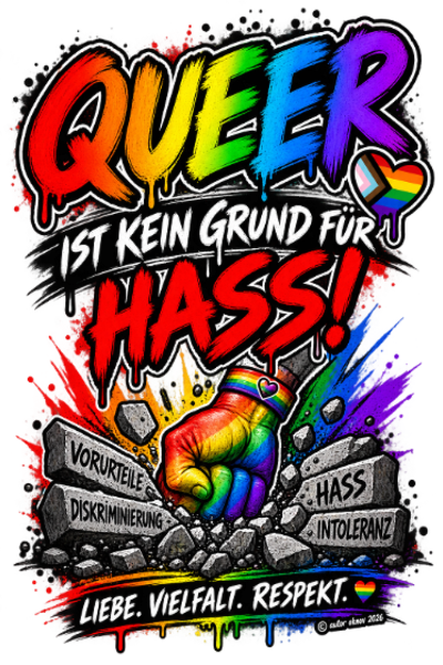 Queer ist kein Grund für Hass